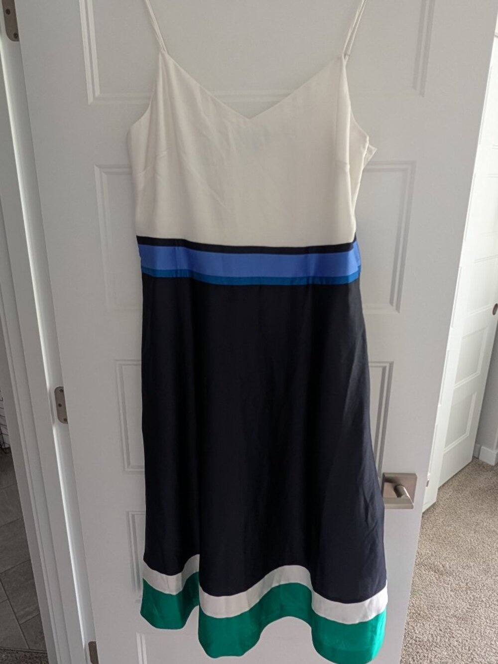 NWOT Banana Republic satin dress, 14 Tall (14T)